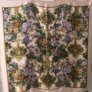 Bill Blass 100% Silk Scarf Japan